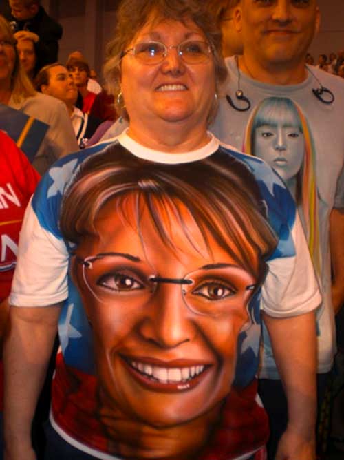 weird Palin shirt