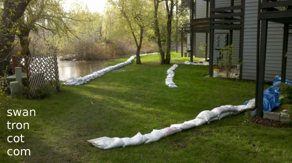 bozeman creek sandbag effort