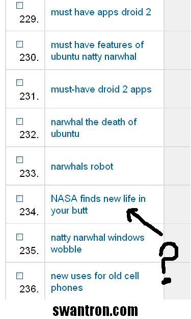 nasa discovers new life in your butt