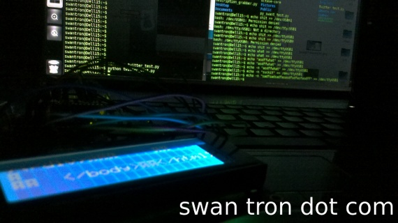 arduino controlling blue lcd