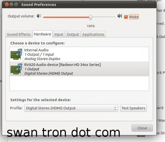 ubuntu audio problem