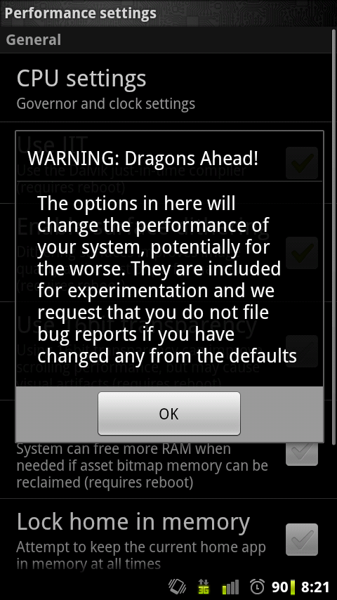 Cyanogen Warning Dragons Ahead