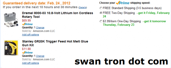 hot glue gun and dremel from amazon