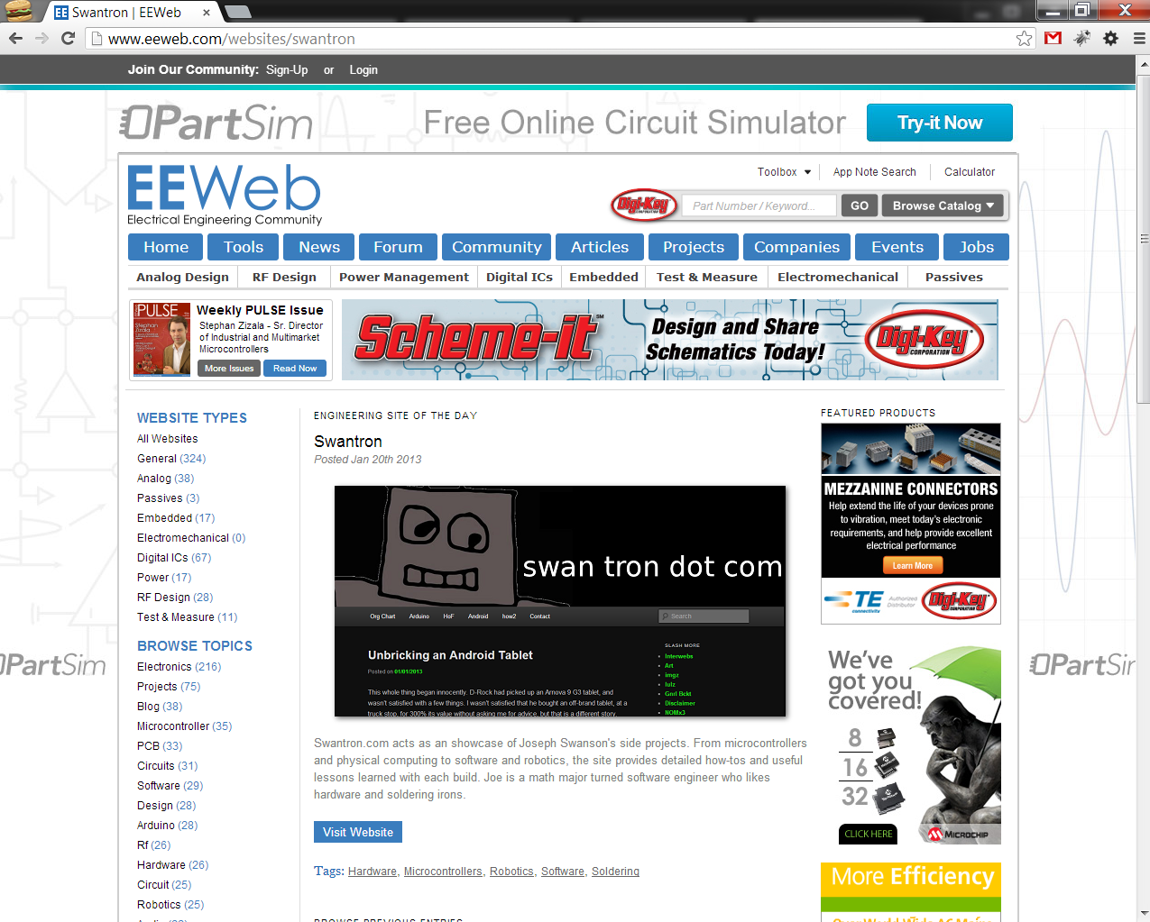 eeweb feature