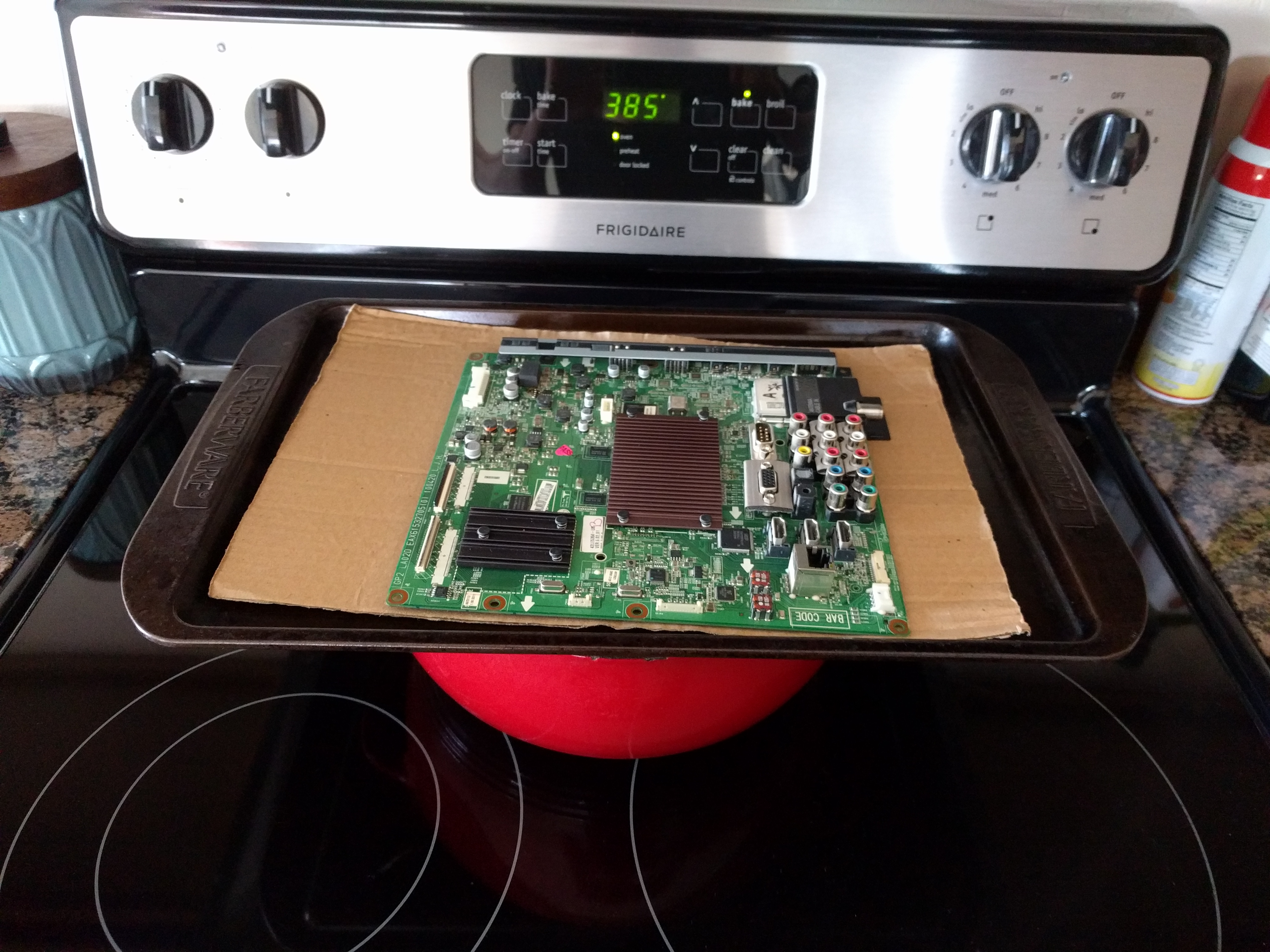 baked motherboard